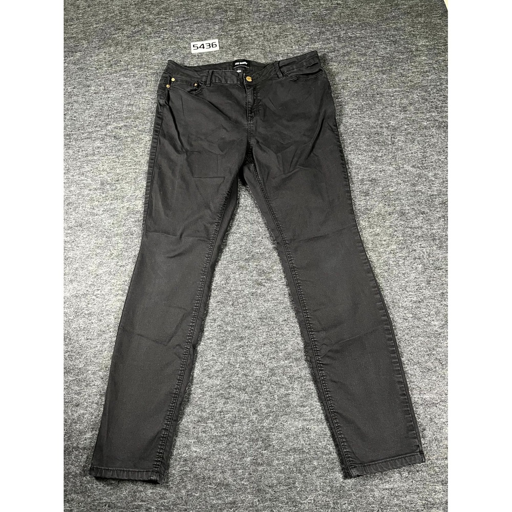 Joe Boxer Skinny Jeans Womens 13 Black Denim Stretch Dark Wash Streetwear Casual